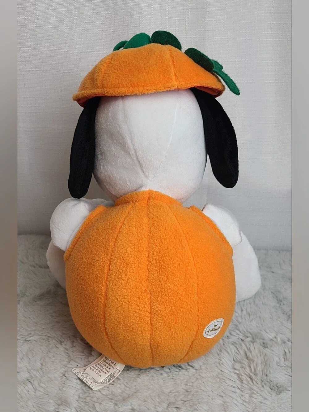 Hallmark Snoopy Pumpkin Plush Halloween Orange Peanuts 15